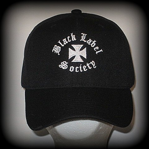 Black Label Society - EMBROIDERED BASEBALL CAP - Adjustable Velcro Back -Unisex - One size fits All